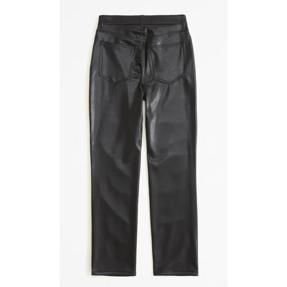 Abercrombie & Fitch Curve Love Ankle Straight Ultra High Rise Mixed Fabric Sz 20 - Picture 14 of 14